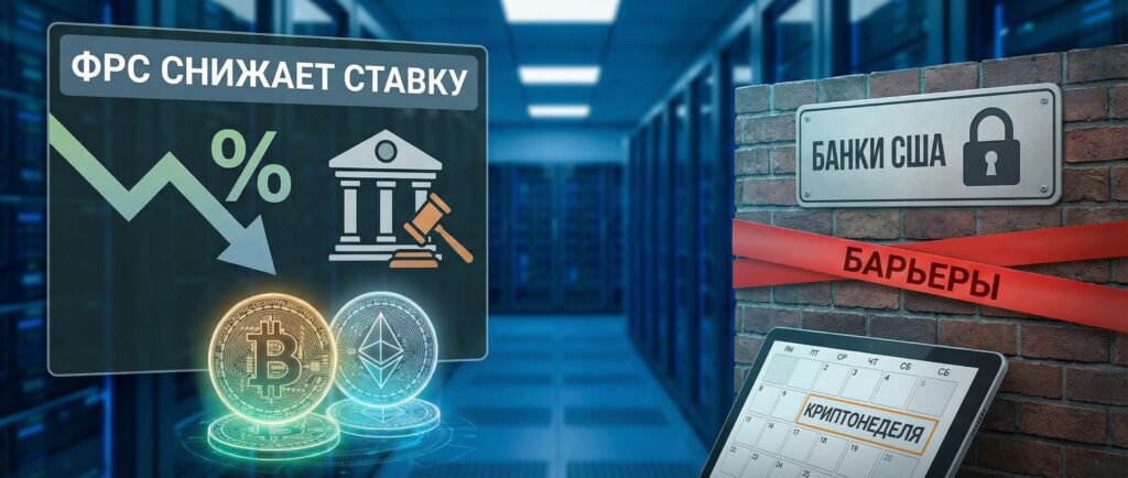 Криптонеделя: ФРС снижает ставку, банки США пускают биткоин, а Zcash теряет анонимность