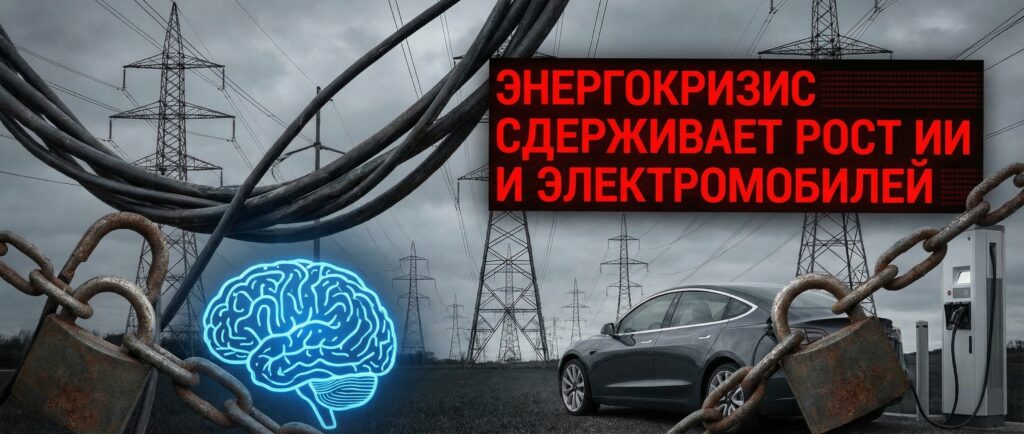Энергокризис сдерживает рост ИИ и электромобилей