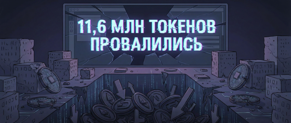 Крипто-антирекорд: 11,6 млн токенов провалились за год