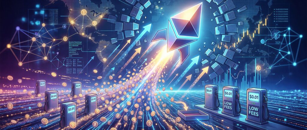Ethereum бьет рекорды при рекордно низких комиссиях