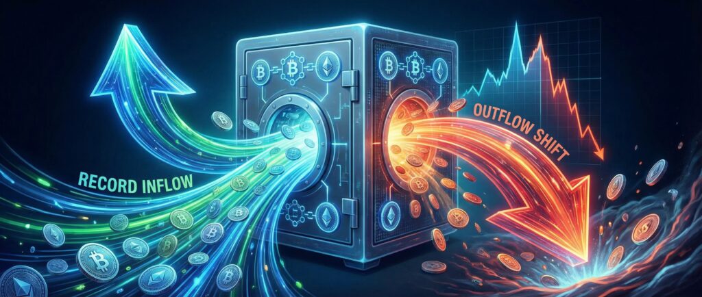 Рекордный приток в криптофонды сменился оттоком