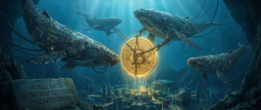 Новые киты захватили контроль над биткоином