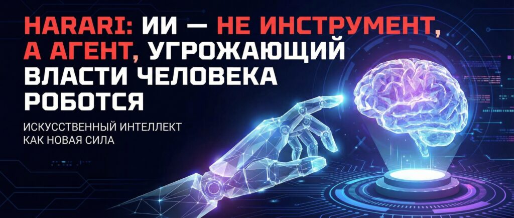 Харари: ИИ — не инструмент, а агент, угрожающий власти человека