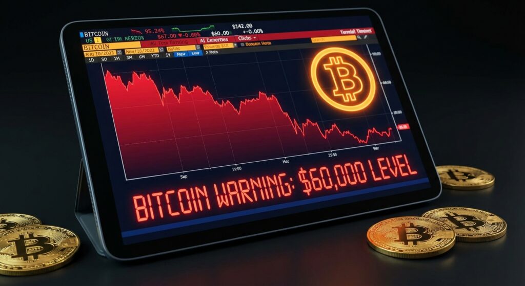 Эксперт предупредил о риске падения биткоина до $60 000