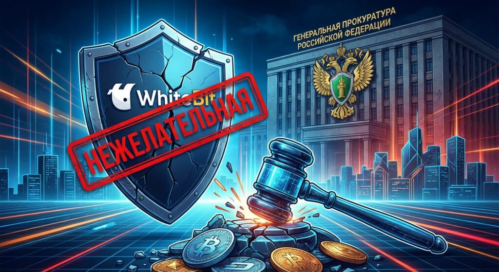 Генпрокуратура признала криптобиржу WhiteBit нежелательной