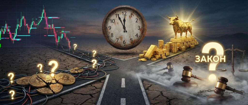 Крипторынок на перепутье: золото бьёт рекорды, а закон в подвешенном состоянии