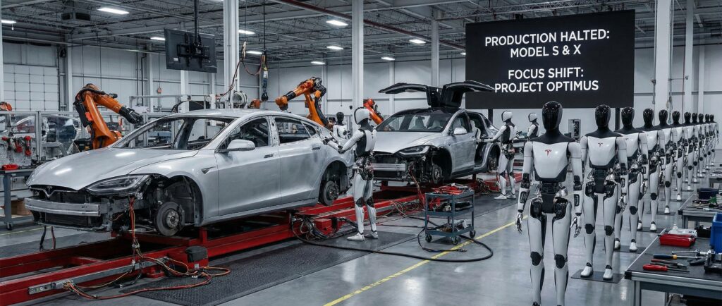 Tesla прекращает выпуск Model S и X ради роботов Optimus