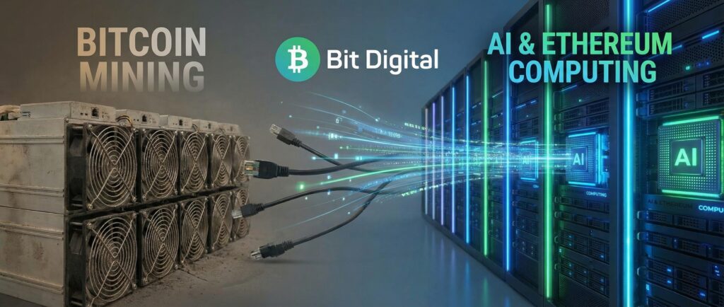 Bit Digital отказывается от майнинга биткоина в пользу ИИ и Ethereum