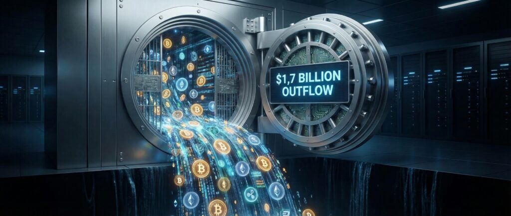 Отток из криптофондов достиг $1,7 млрд