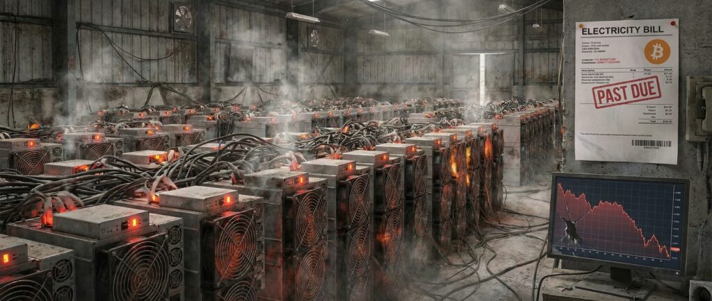 Майнеры биткоина на грани рентабельности