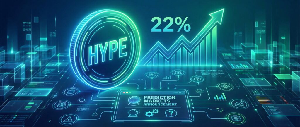 Токен HYPE вырос на 22% на анонсе рынков предсказаний