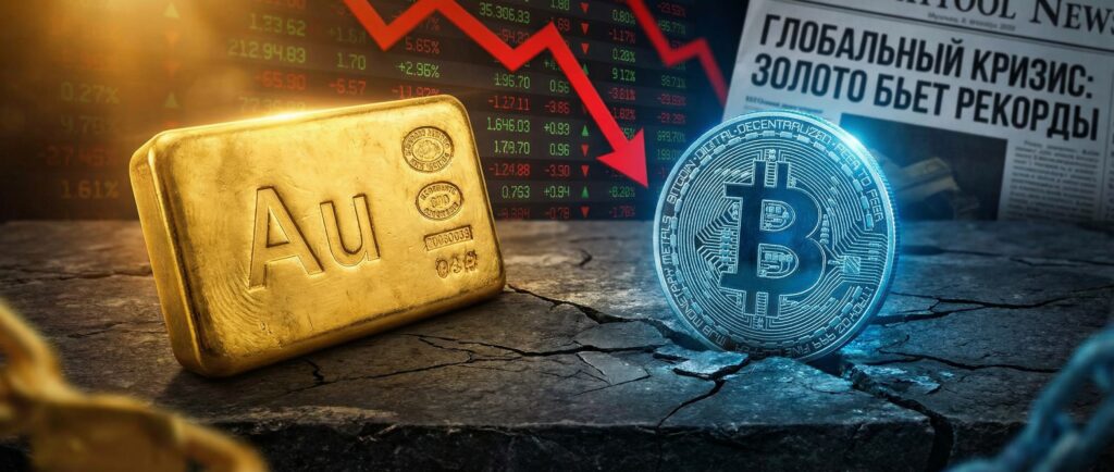 Золото против биткоина: драгметалл бьет рекорды на фоне кризиса