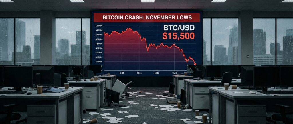 Биткоин рухнул до минимумов ноября