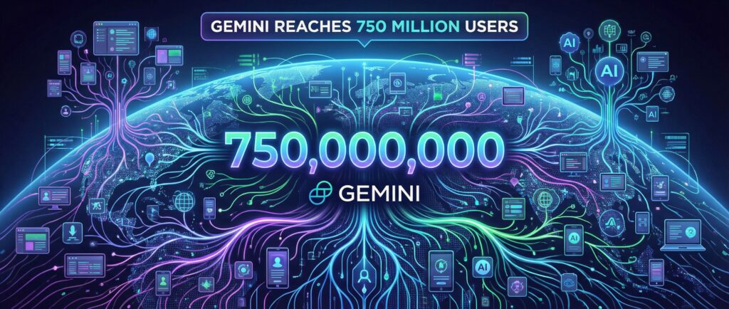 Gemini достиг 750 млн пользователей