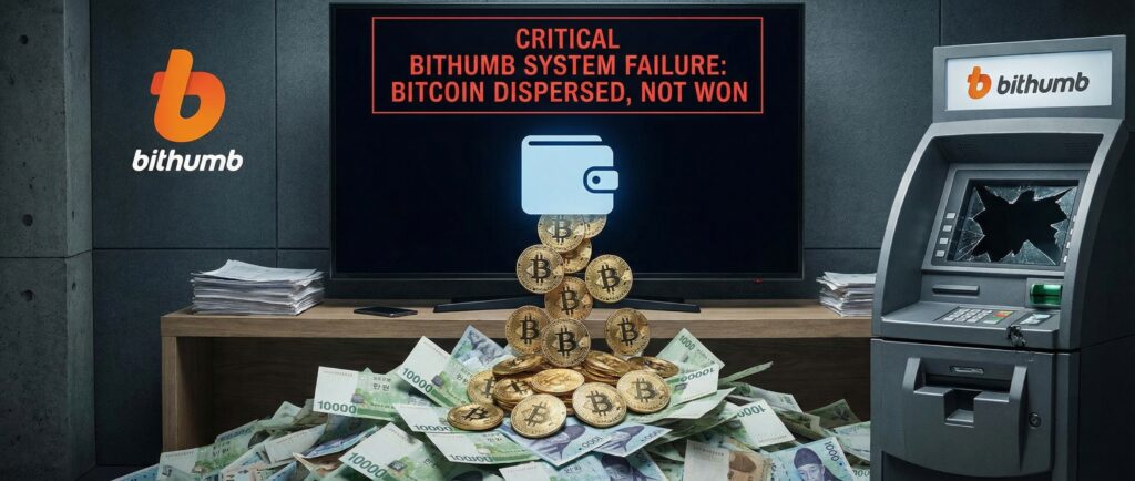 Ошибка Bithumb: биткоины вместо вон