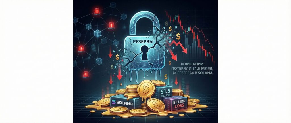 Компании потеряли $1,5 млрд на резервах в Solana