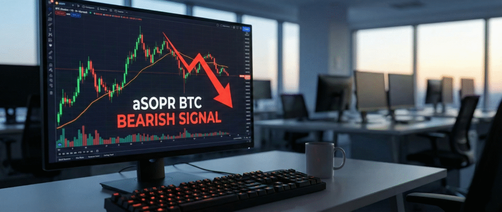 aSOPR биткоина сигнализирует о риске медвежьего тренда