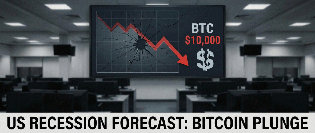Прогноз: Биткоин упадет до $10 000 и спровоцирует рецессию в США