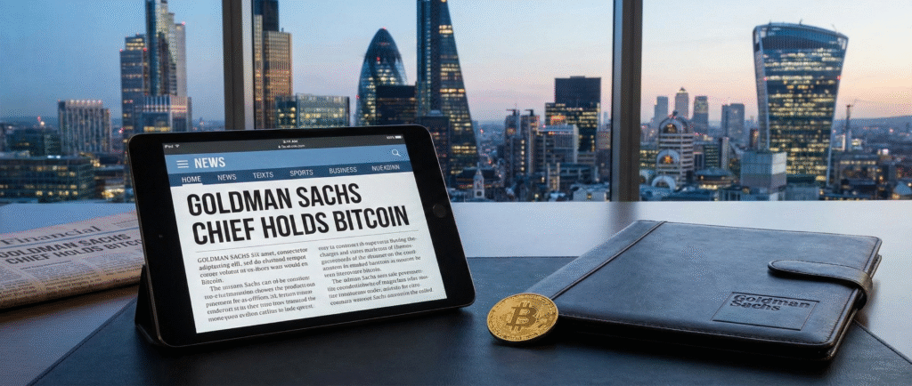 Глава Goldman Sachs владеет биткоином