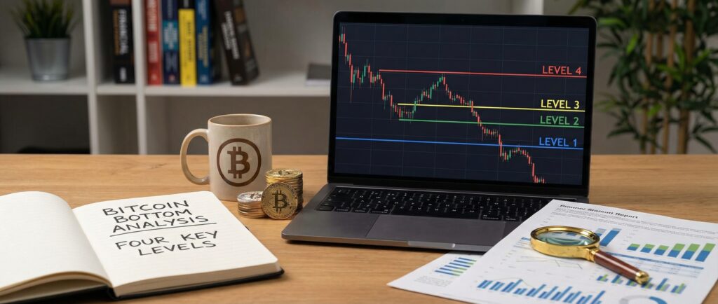 Аналитик назвал четыре уровня для определения дна биткоина