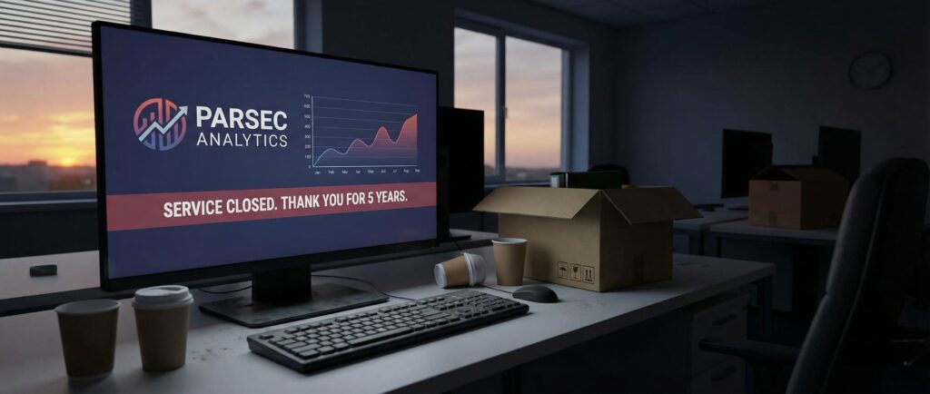 Сервис аналитики Parsec закрывается после пяти лет