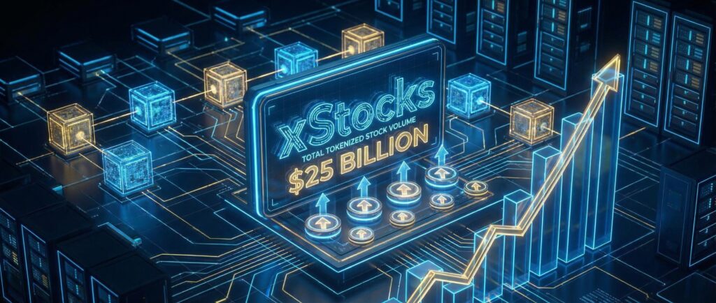 Объем токенизированных акций xStocks достиг $25 млрд