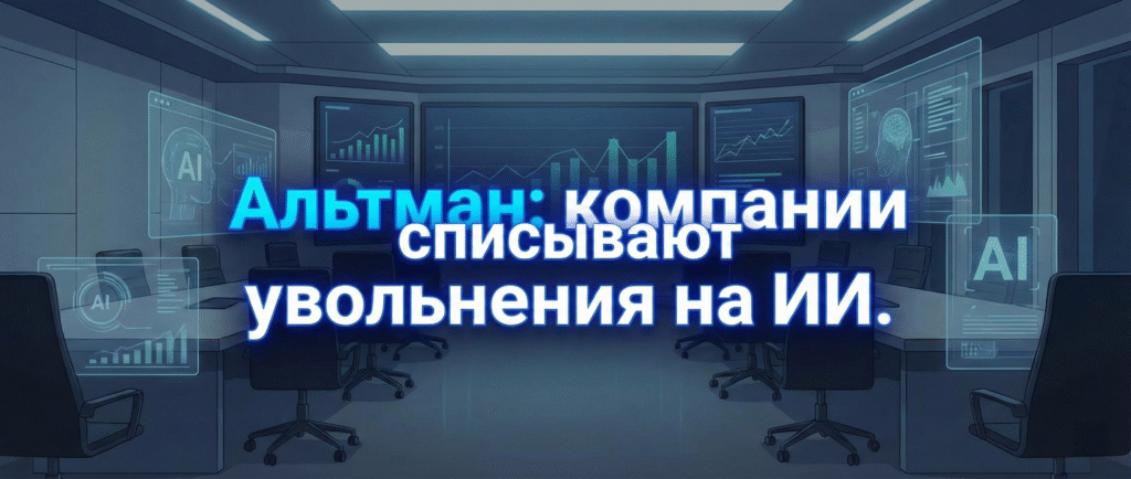Альтман: компании списывают увольнения на ИИ