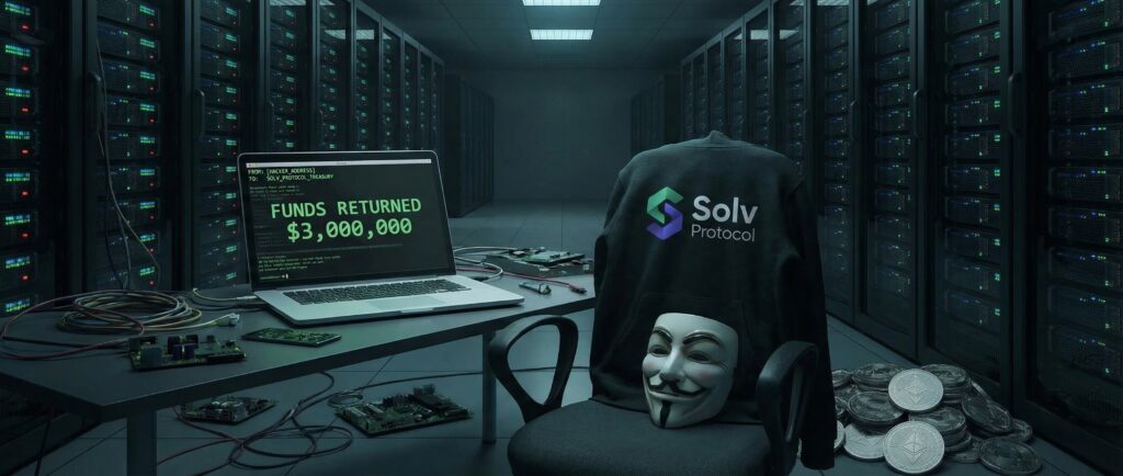 Хакер вернет $3 млн после взлома Solv Protocol