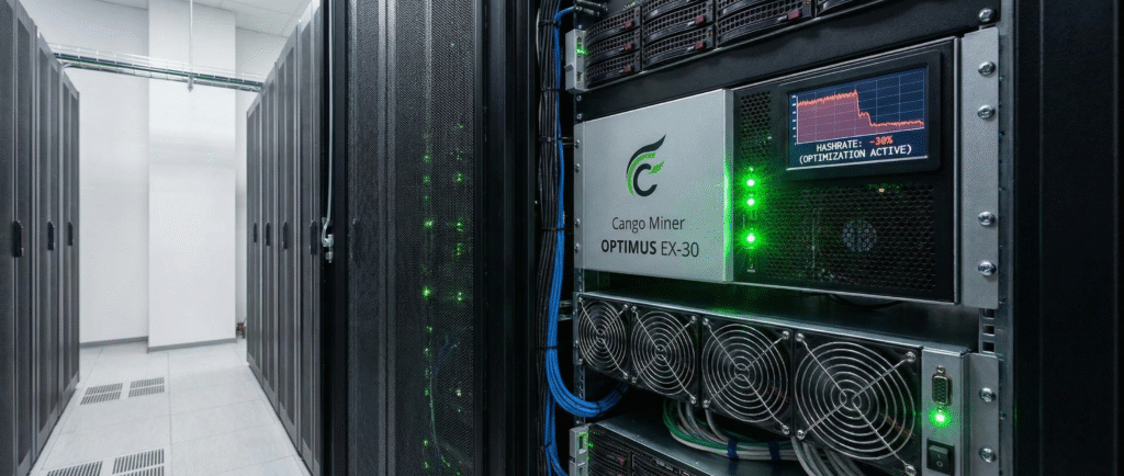 Майнер Cango снизил хешрейт на 30% из-за оптимизации