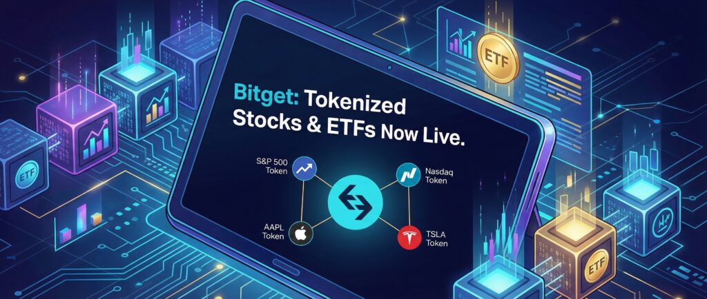 Bitget добавила токенизированные акции и ETF
