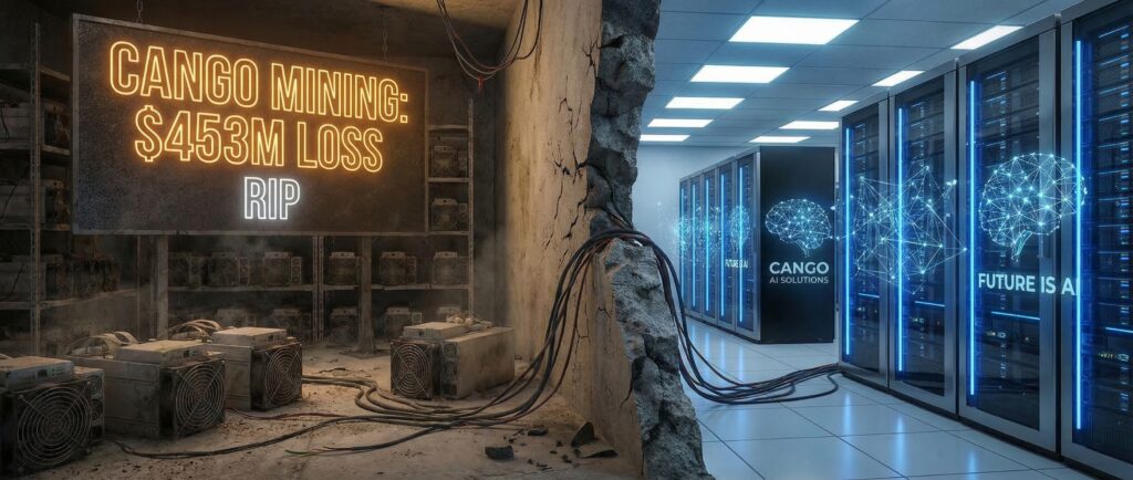 Майнер Cango понес убытки в $453 млн и переходит на ИИ