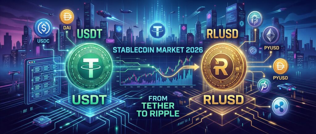 Рынок стейблкоинов 2026: от USDT до RLUSD