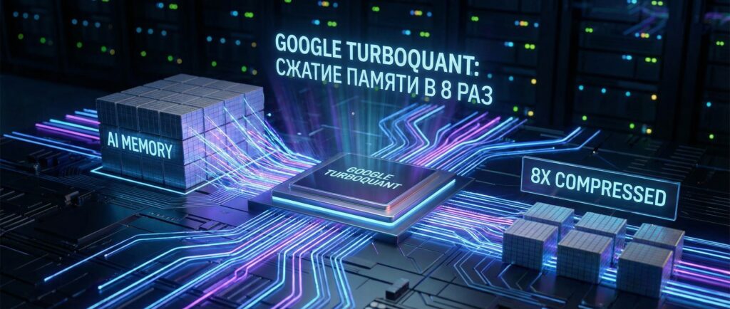 Google TurboQuant: сжатие памяти для ИИ в 8 раз
