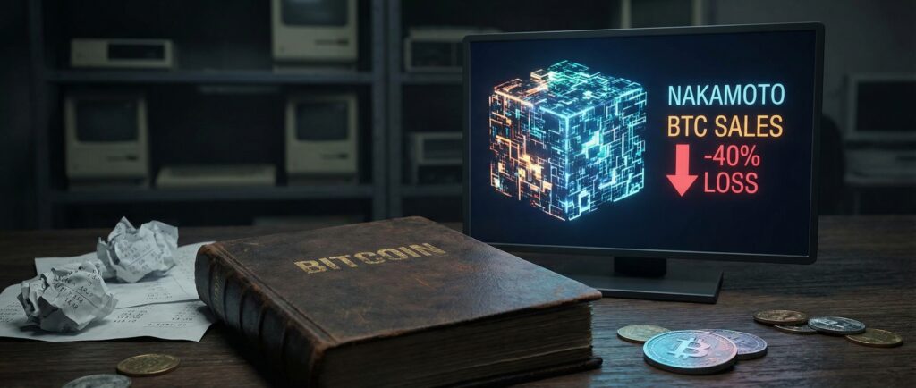 Продажа биткоинов Nakamoto с убытком 40%