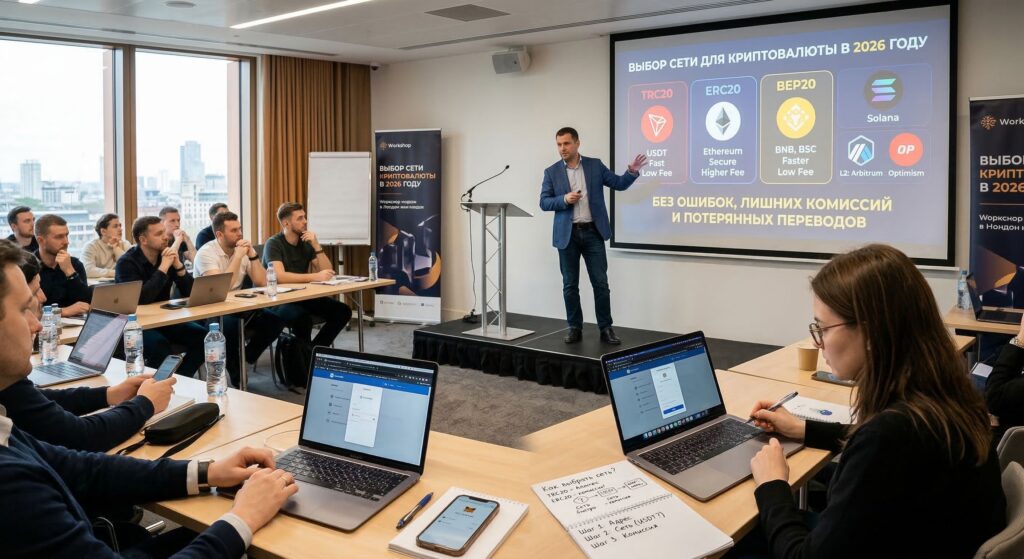 Как выбрать сеть для криптовалюты в 2026 году: TRC20, ERC20, BEP20 и другие варианты без ошибок, лишних комиссий и потерянных переводов