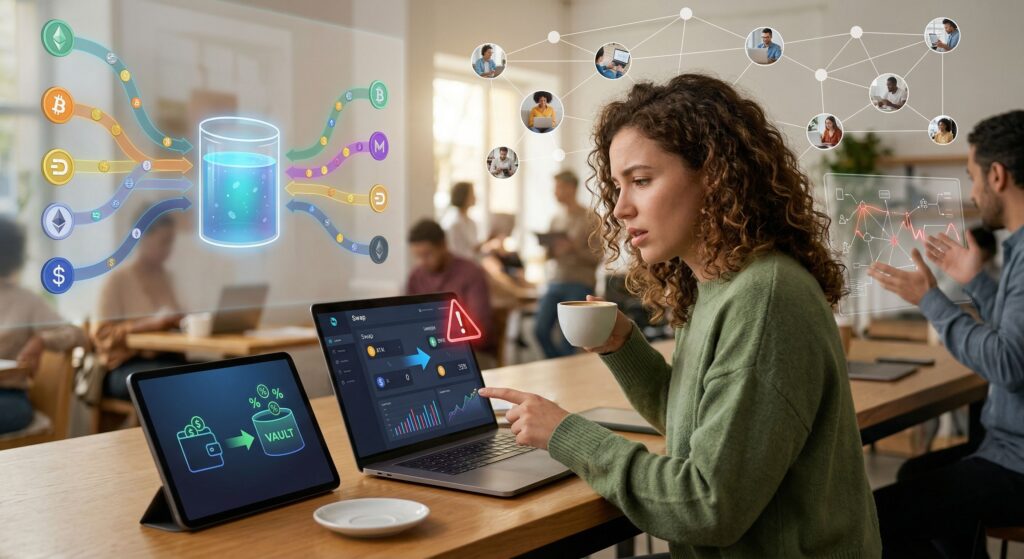 Что такое DeFi простыми словами: как работают децентрализованные финансы, swap, lending и liquidity pools