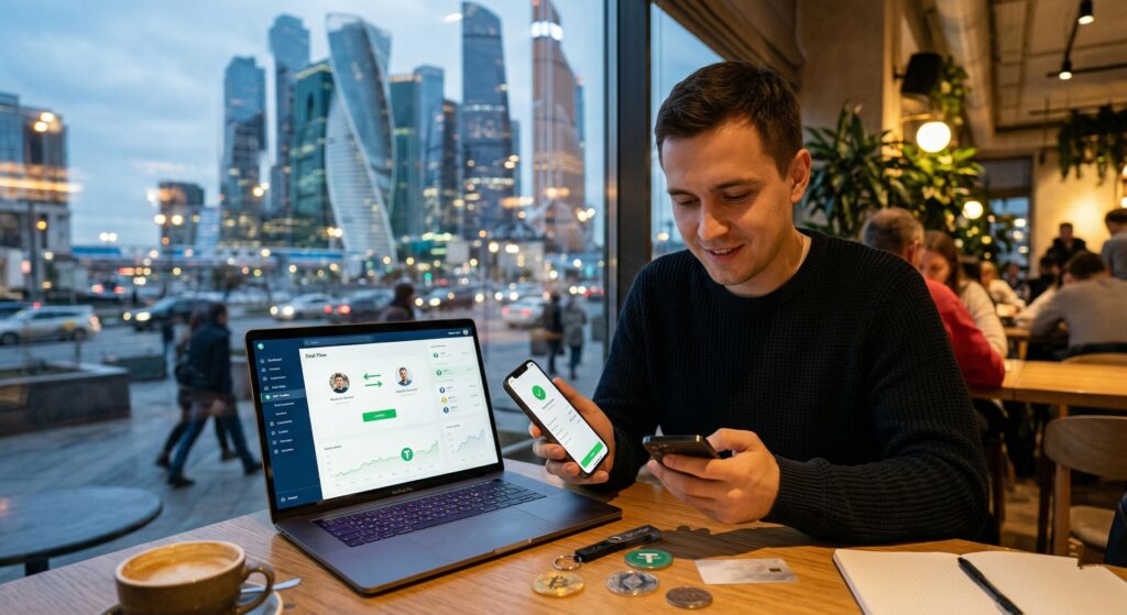 P2P в криптовалюте: покупка и продажа USDT через смартфон и ноутбук