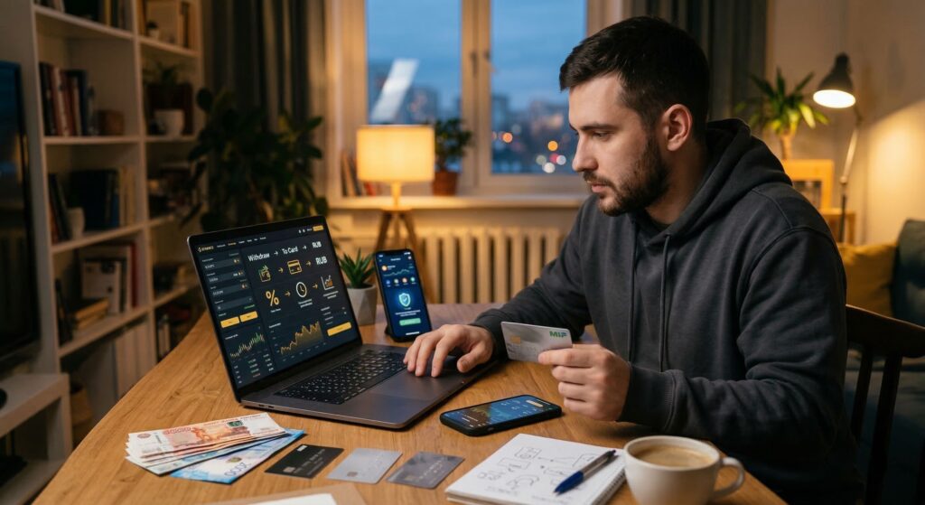 Как вывести крипту в рубли на карту в 2026 году: пошагово о способах, комиссиях, сроках и рисках