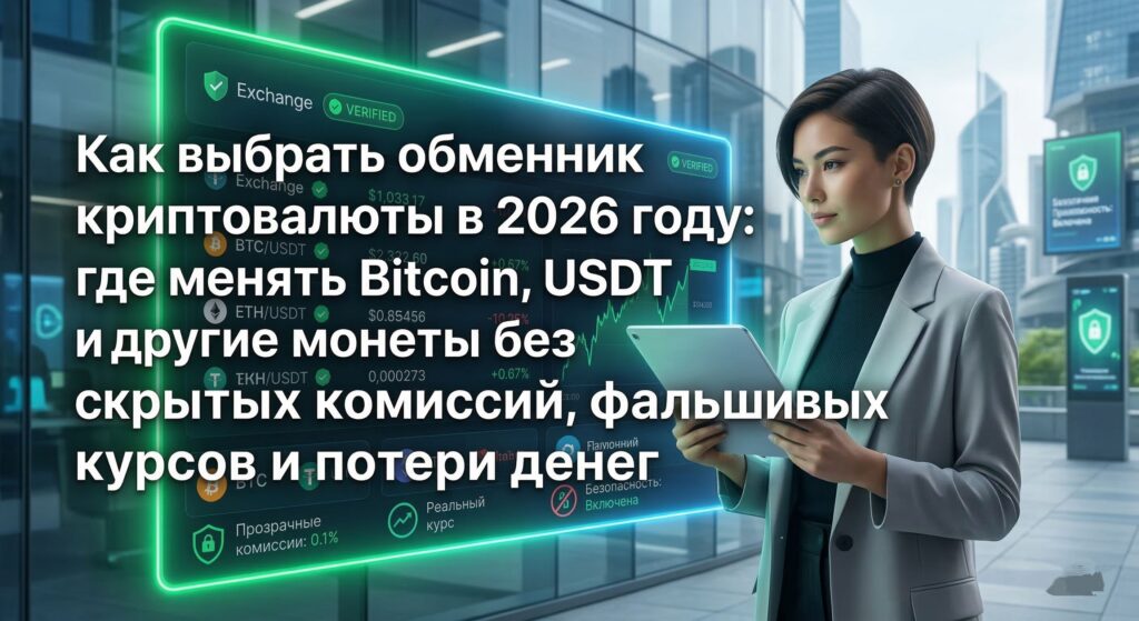 Как выбрать обменник криптовалюты в 2026 году: где менять Bitcoin, USDT и другие монеты без скрытых комиссий, фальшивых курсов и потери денег