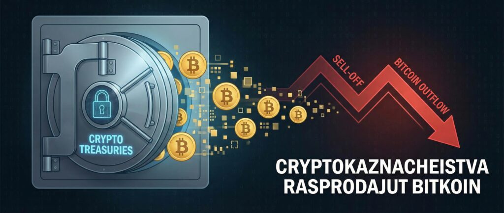 Криптоказначейства распродают биткоин
