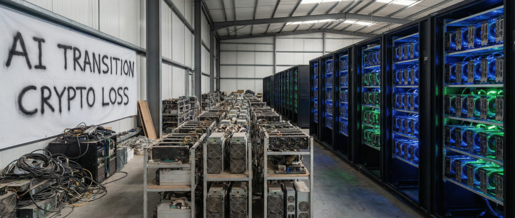 Майнеры переходят на ИИ из-за убытков