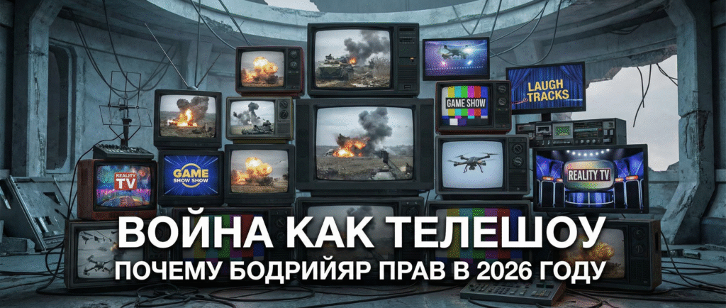 Война как телешоу: почему Бодрийяр прав в 2026 году