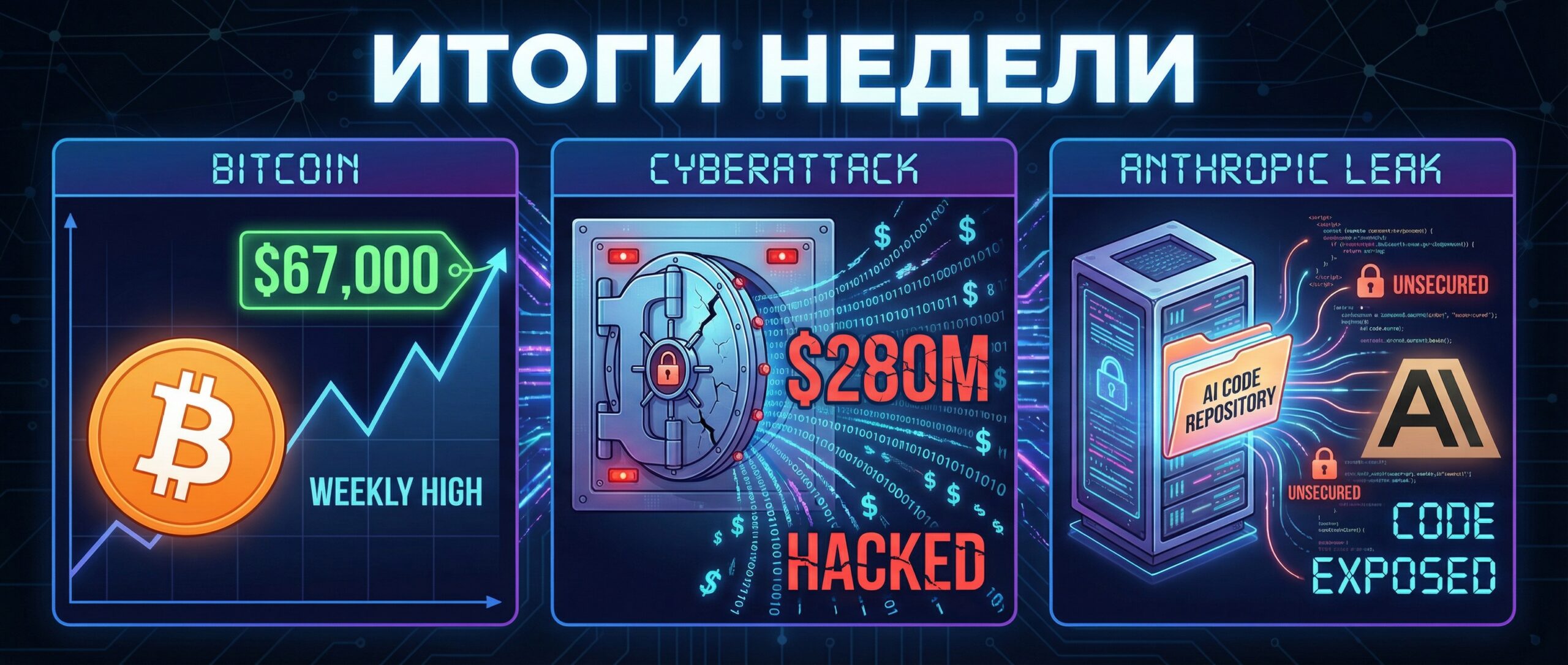Итоги недели: биткоин у $67 000, взлом на $280 млн и утечка кода Anthropic 1 1775404762030 3109617 scaled