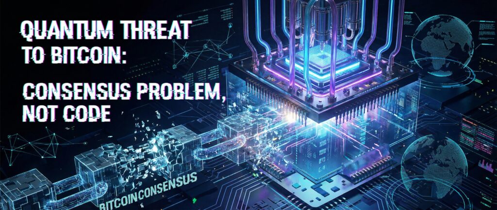 Квантовая угроза биткоину: проблема консенсуса, а не кода