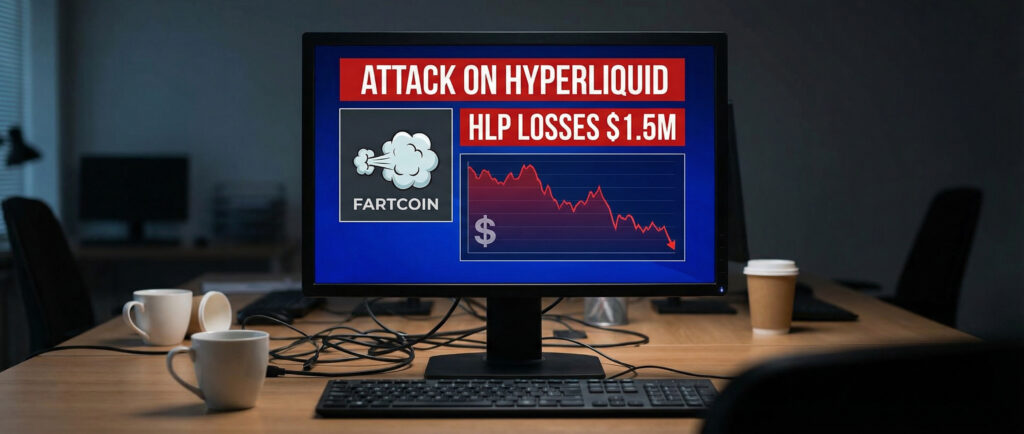 Атака на Hyperliquid: HLP потеряло $1,5 млн на FARTCOIN