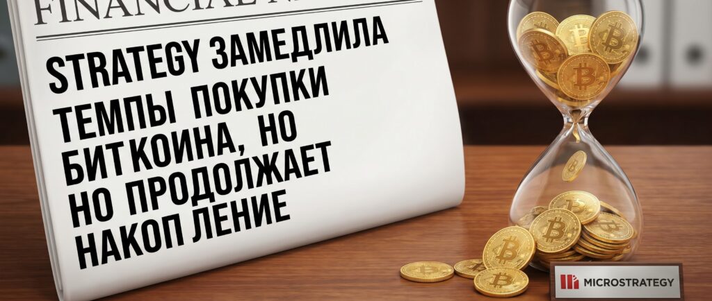 Вот краткий заголовок для этой новости на русском языке:

Strategy замедлила темпы покупки биткоина, но продолжает накопление