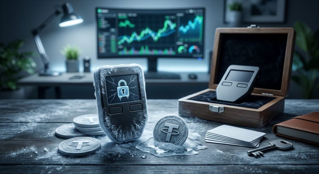 Заморозка USDT в 2026 году на холодном криптокошельке