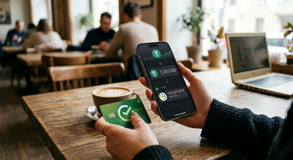 Вывод USDT на карту Сбербанка в 2026 году через смартфон