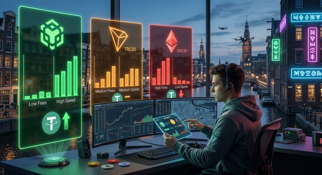 Как купить USDT BEP20 в 2026 году: когда сеть BNB Smart Chain выгоднее TRC20 и ERC20