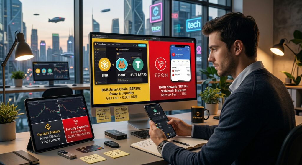 Стоит ли покупать USDT BEP20 для DeFi и swap в 2026 году: кому подходит BNB Smart Chain, а кому лучше TRC20